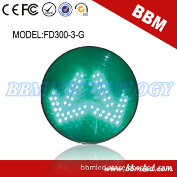 Dia. 300mm Green Separate Arrows LED Traffic Module with Lens